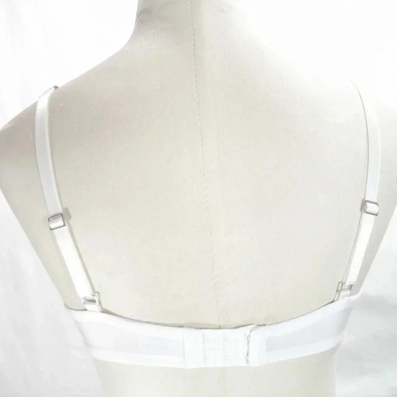 34C Felina 190013 Sabrina Sheer‎ Lace Demi UW Bra White NWT - Picture 12 of 13